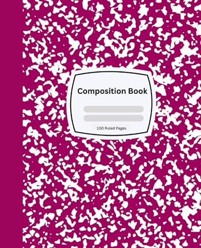 Composition Book Ideal Classic Marble Composition Notebook for School, Office and Home Use