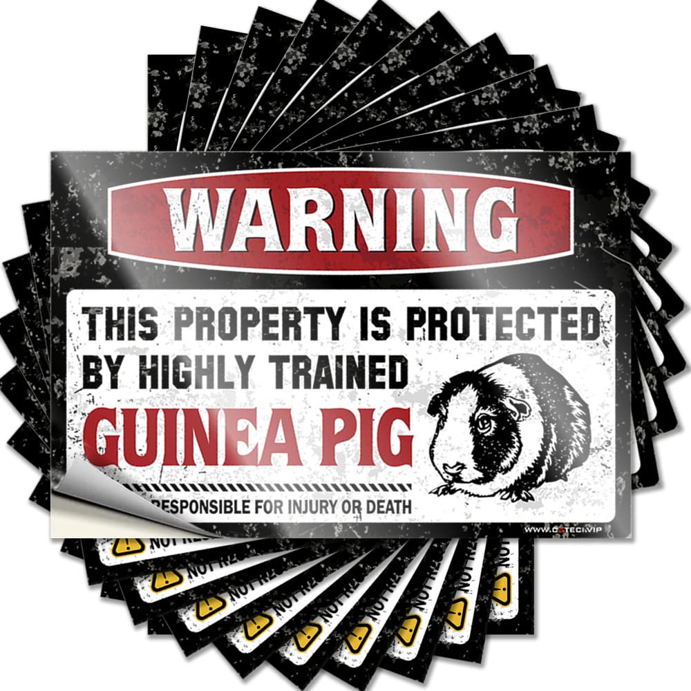 Funky Bottle Tattoo - Warning This Property is Protected By A Highly Trained Guinea Pig Fall Durable Sticker Easy Apply for Indoor Decor(6X9CM)