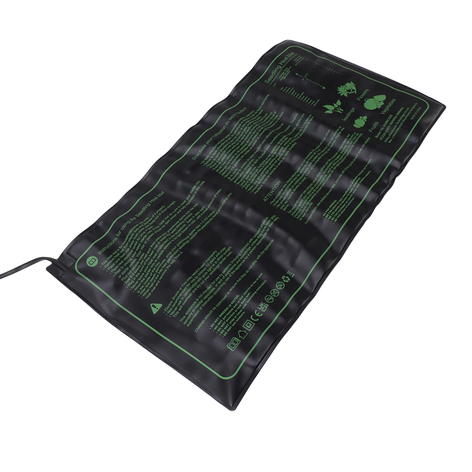 Seedling Heat Mat, Thermostat Controller 20 X 10 Seedling Heating Pad Puncture Proof Plants (EU Plug 220 to 240V)-image-13