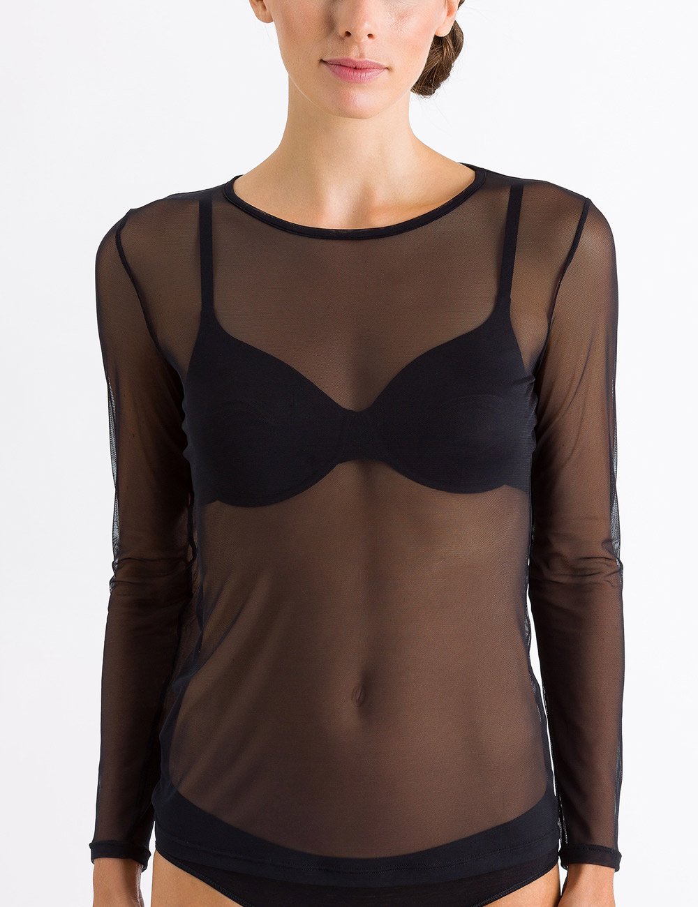 Hanro Women's Smooth Illusion Shirt 1/1 Arm Longsleeve T - Shirt