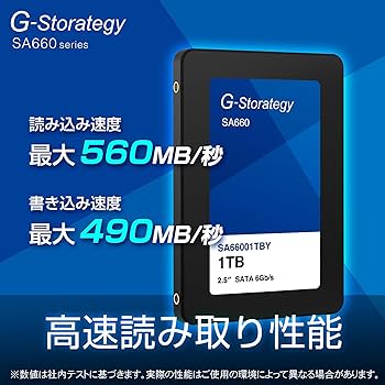 G-Storage SA660 1TB 内蔵型SSD Amazon | G-Storategy SSD 1TB 国内メーカー SATA 6Gb/s 7mm 3D