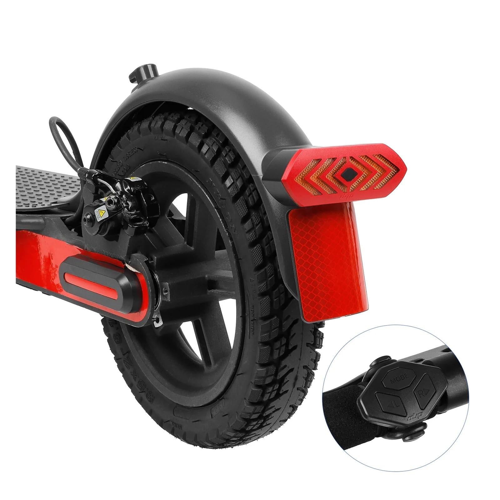 Luz Trasera de señal de Giro modificada Compatible con Xiaomi Pro 2 Mi3 Scooter eléctrico Control Remoto USB Recargable LED Intermitente Piezas de Ciclismo