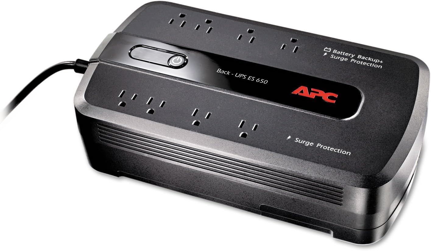 APC Back-UPS 650 VA Desktop UPS - 650 VA/390 W - Desktop - 3 Minute - 4 x NEMA 5-15R -, 4 x NEMA 5-15R