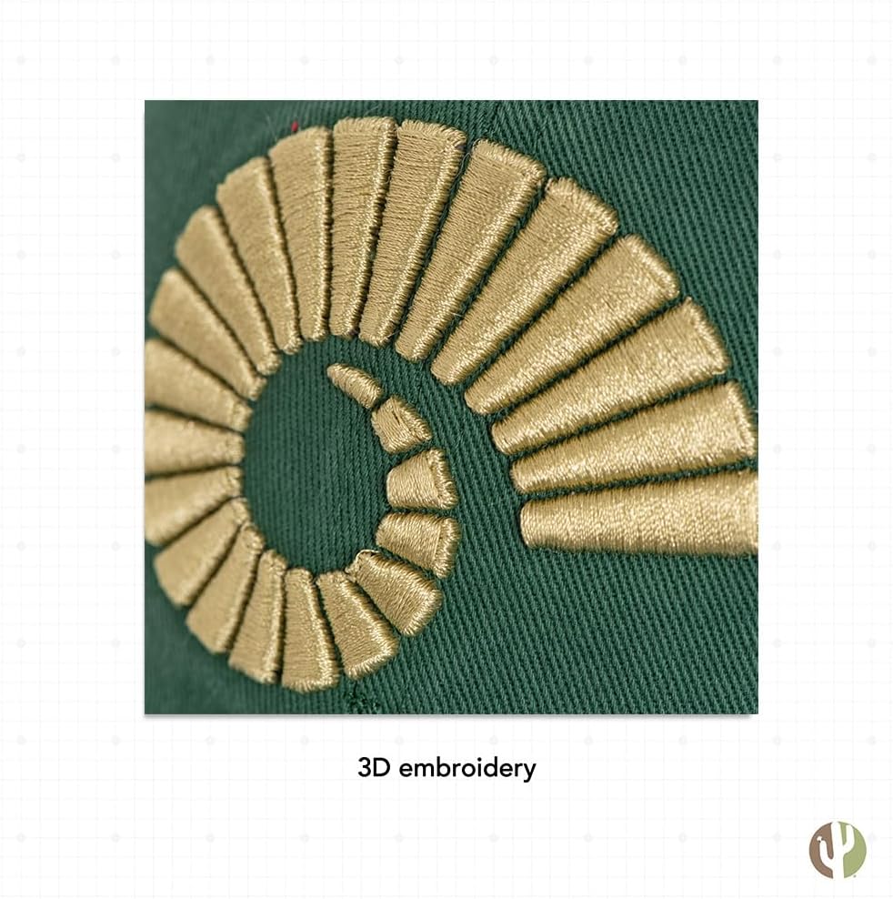 Desert Cactus Colorado State University Baseball Hat Rams CSU Brimmed Embroidered Hats Cap Adjustable Cloth Strap Adult (Style C) Green - Image 5