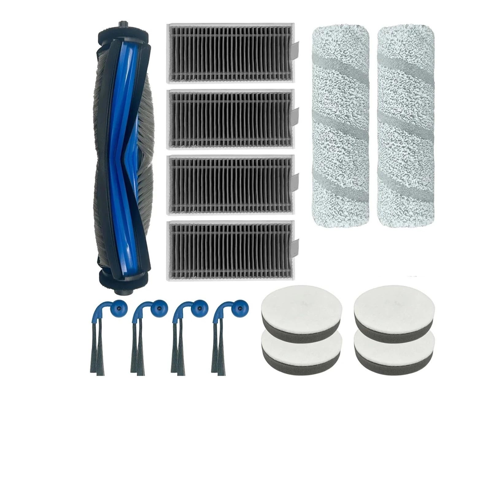 AIHDBCL Compatible For ECOVACS， DEEBOT X11 0mniCyclone Robot Vacuum Cleaner Replacement Accessaries Kit Set(15pcs)