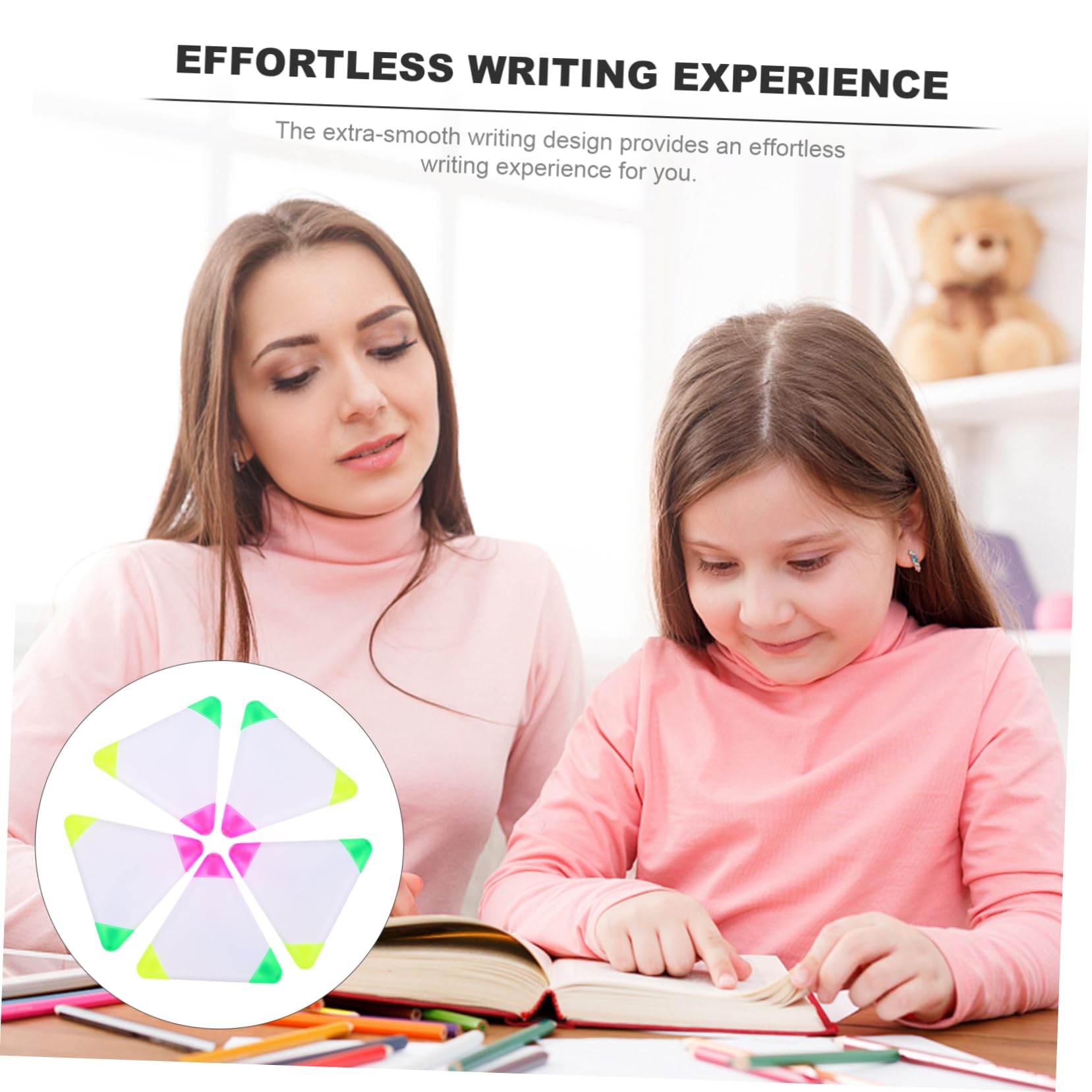 Operitacx 25piezas Rotuladores Fluorescentes Triangulares Para Escritura y Marcadores De Brillantes y Secado Rápido Para y Escolar
