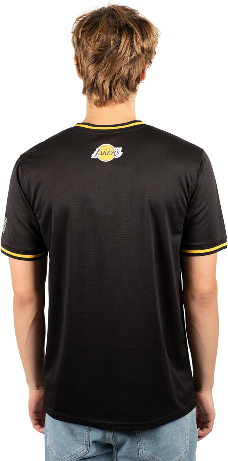 Ultra Game Men's NBA Official Jersey V-Neck Mesh Short Sleeve Tee Shirt - Image 2