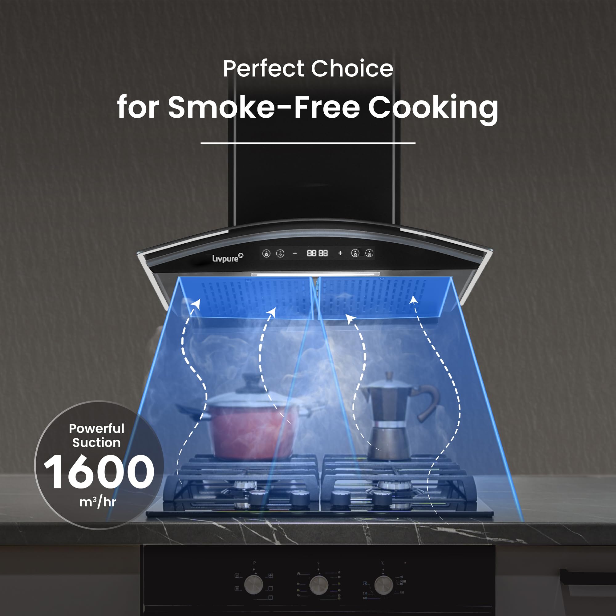 Livpure Eterna Max Range Hood - Filterless, Touch Control -5 Livpure Eterna Max Range Hood - Filterless, Touch Control -5