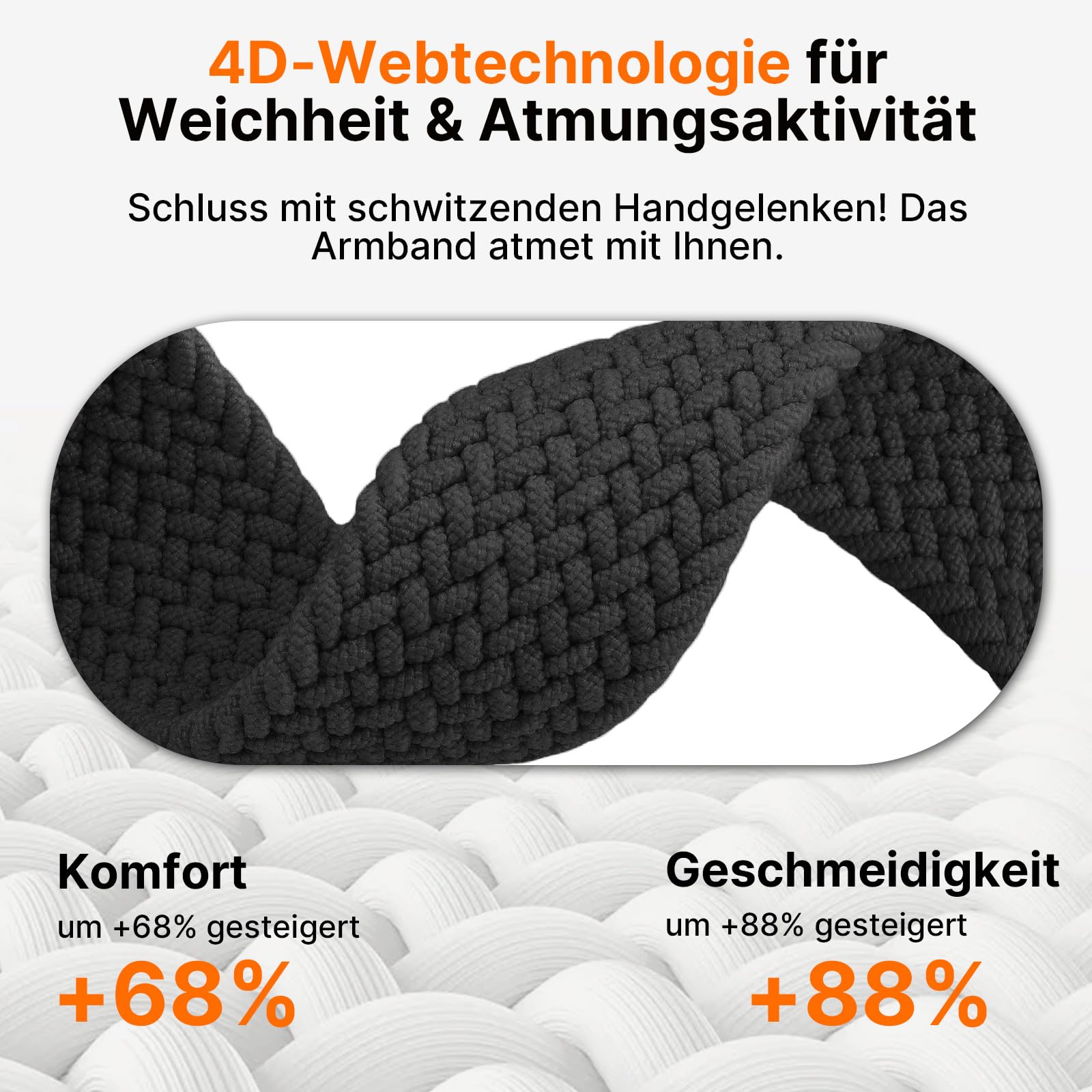 Fullmosa Geflochtenes Armband 2026 – Kompatibel mit Apple Watch 46mm 45mm 44mm 42mm 49mm für iWatch SE 3 2 1, Series 11 10 9 8 7 6 5 4 | Sport Nylon-Armbänder mit Magnetverschluss für Damen Herren