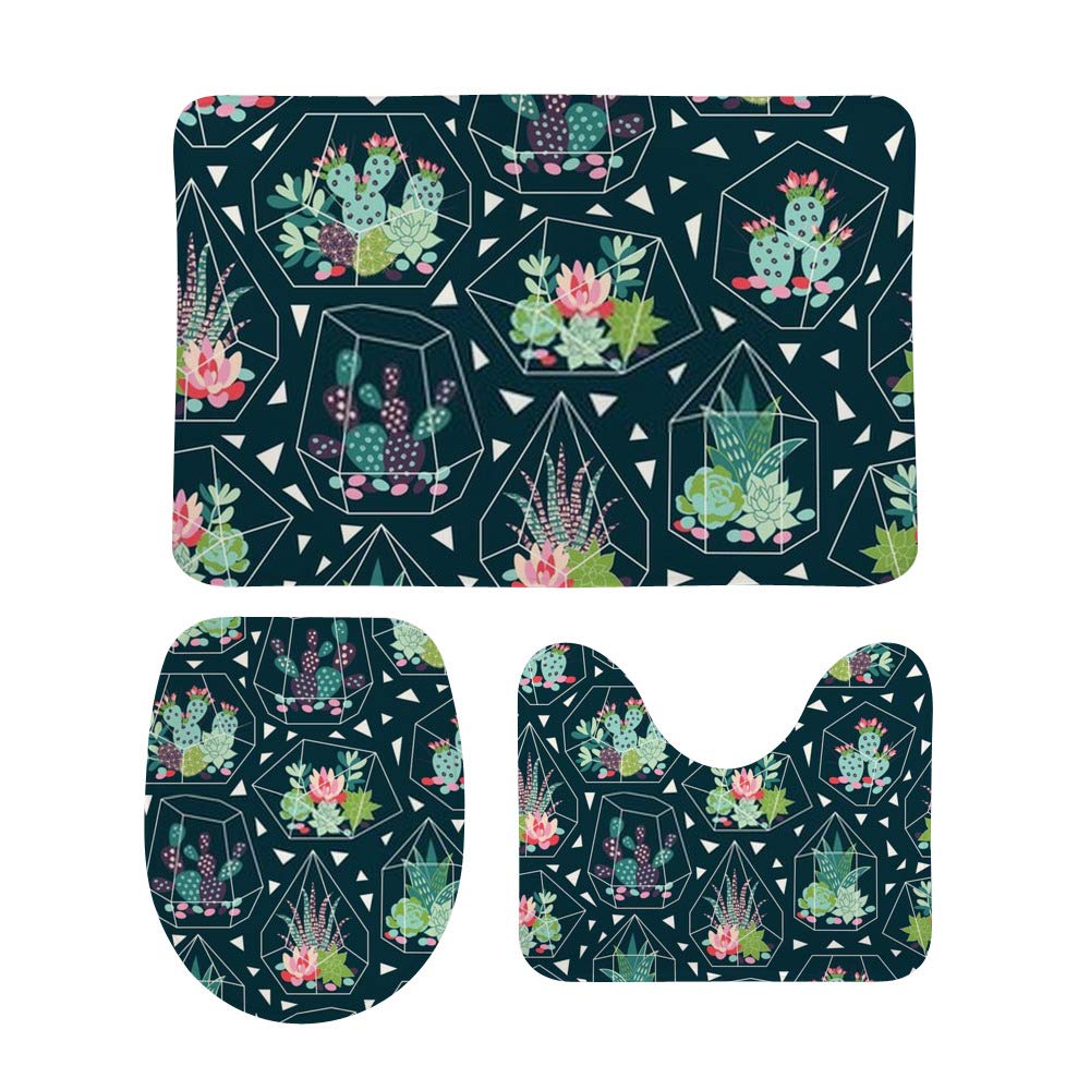 Tapis de bain plantes vertes ZhiMi pour une ambiance nature