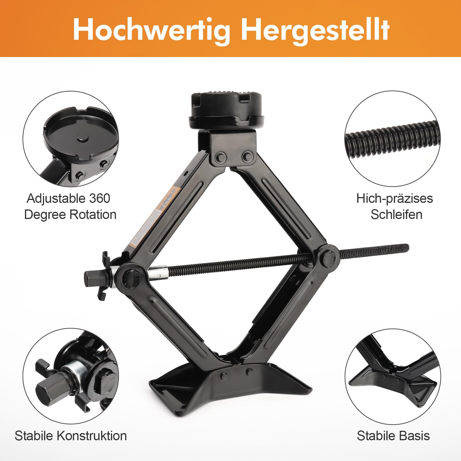 Universelle Hochleistungs-Scherenwagenheber für Auto 2,5T/2500kg