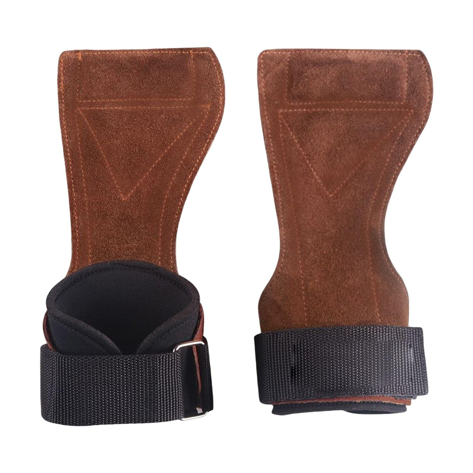 ATORSE Gym Weight Lifting Hand Grips with Wrist Straps Anti Slip for Power Lifting-image-18