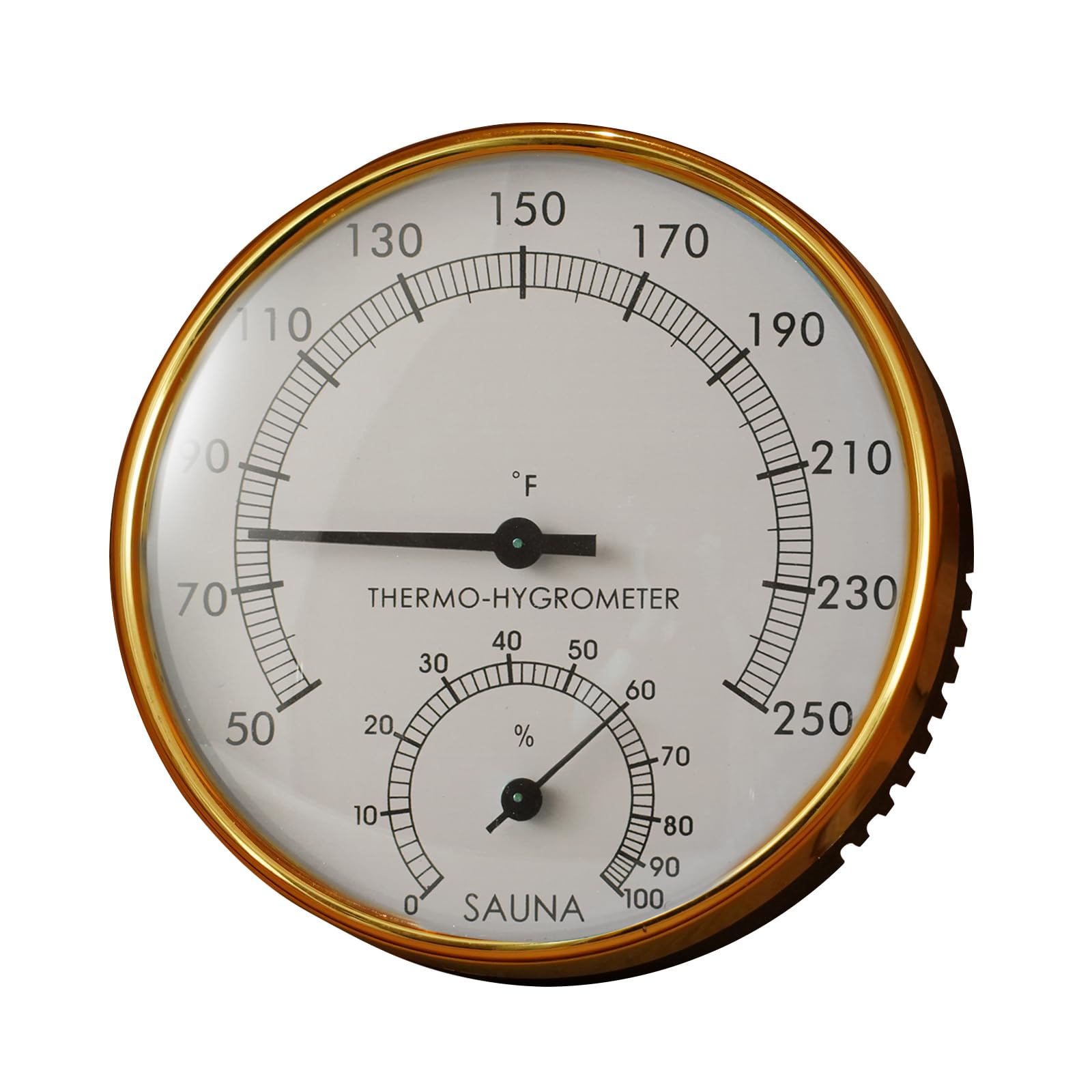 amocane Sauna Thermometer 2 in 1 Fahrenheit Thermometer Hygrometer for Sauna Room, Sauna Accessories for Any Barrel or Infrared Steam Saunas