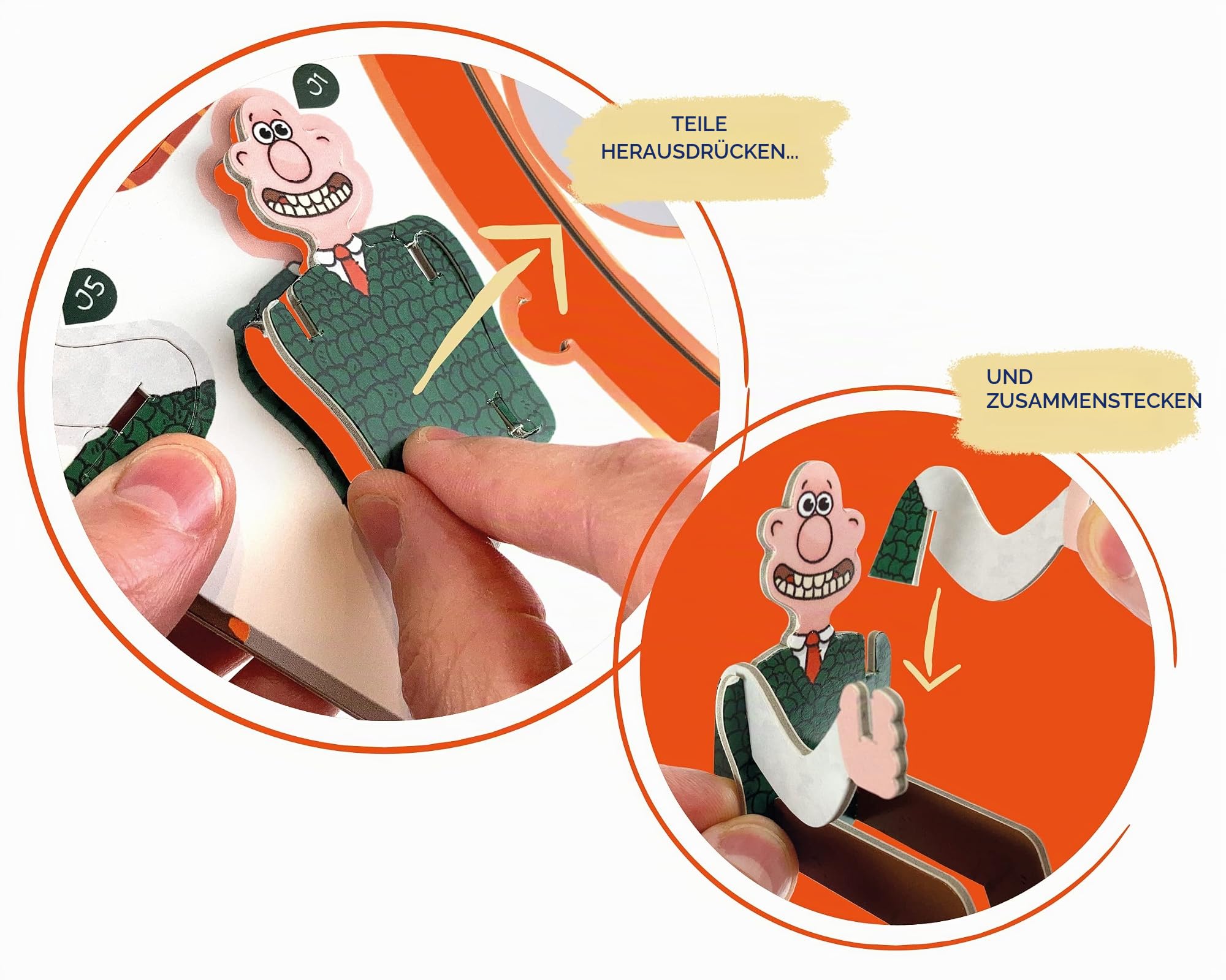 Build Your Own Wallace & Gromit Rakete Papp-Bastelset, ab 10 Jahren | Build Your Own, Aus dem Film "A Grand Day Out"
