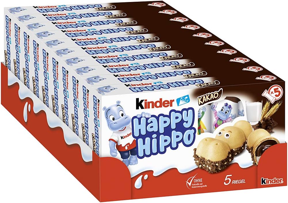 Kinder Happy Hippo 5 Piece, 3.5 Ounces