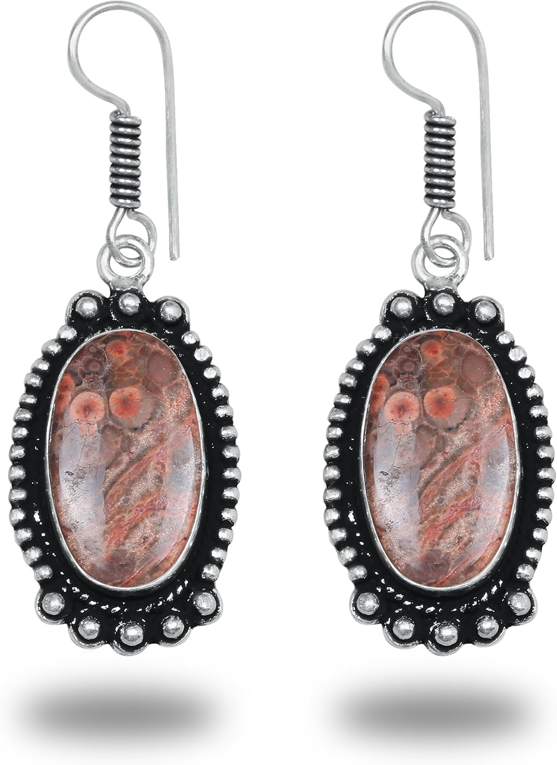 Earrings Set for Women - 10 Pairs Crystal Drop & Dangle Earrings, Assorted Natural Gemstones - Handcrafted