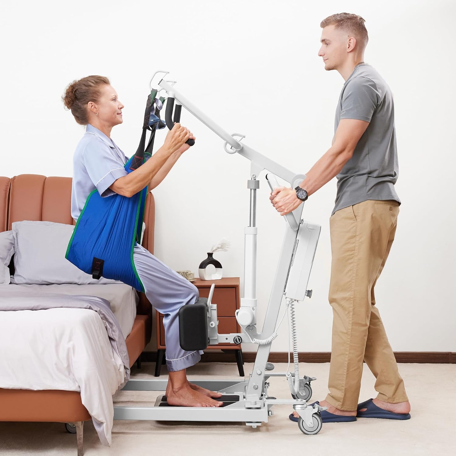 Installing electric push rod screw