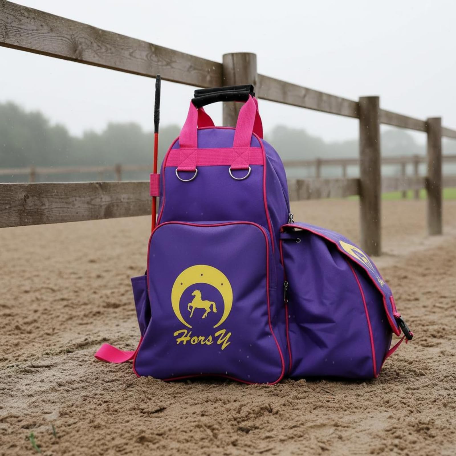 Zaino Stivali Equitazione Resistente Borsa Stivali Equitazione Base Lavabile Accessori Sportivi per Cavalieri, Gara, Borsa Da Equitazione HM-148, Nero, Nero
