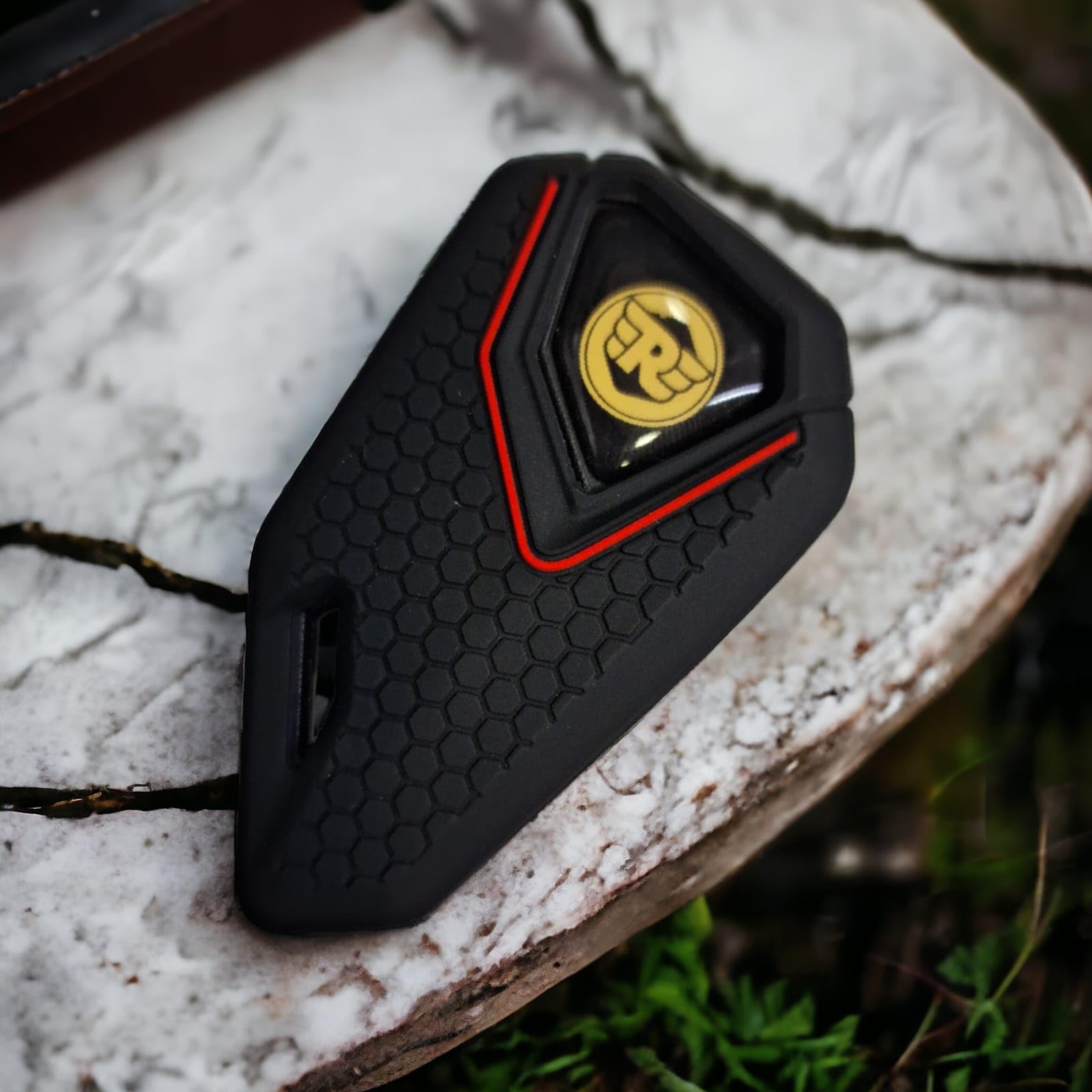 Bike Flip Key fit for Meteor, Interceptor, Continental GT with Silicone Key Cover - Yellow Logo-image-15