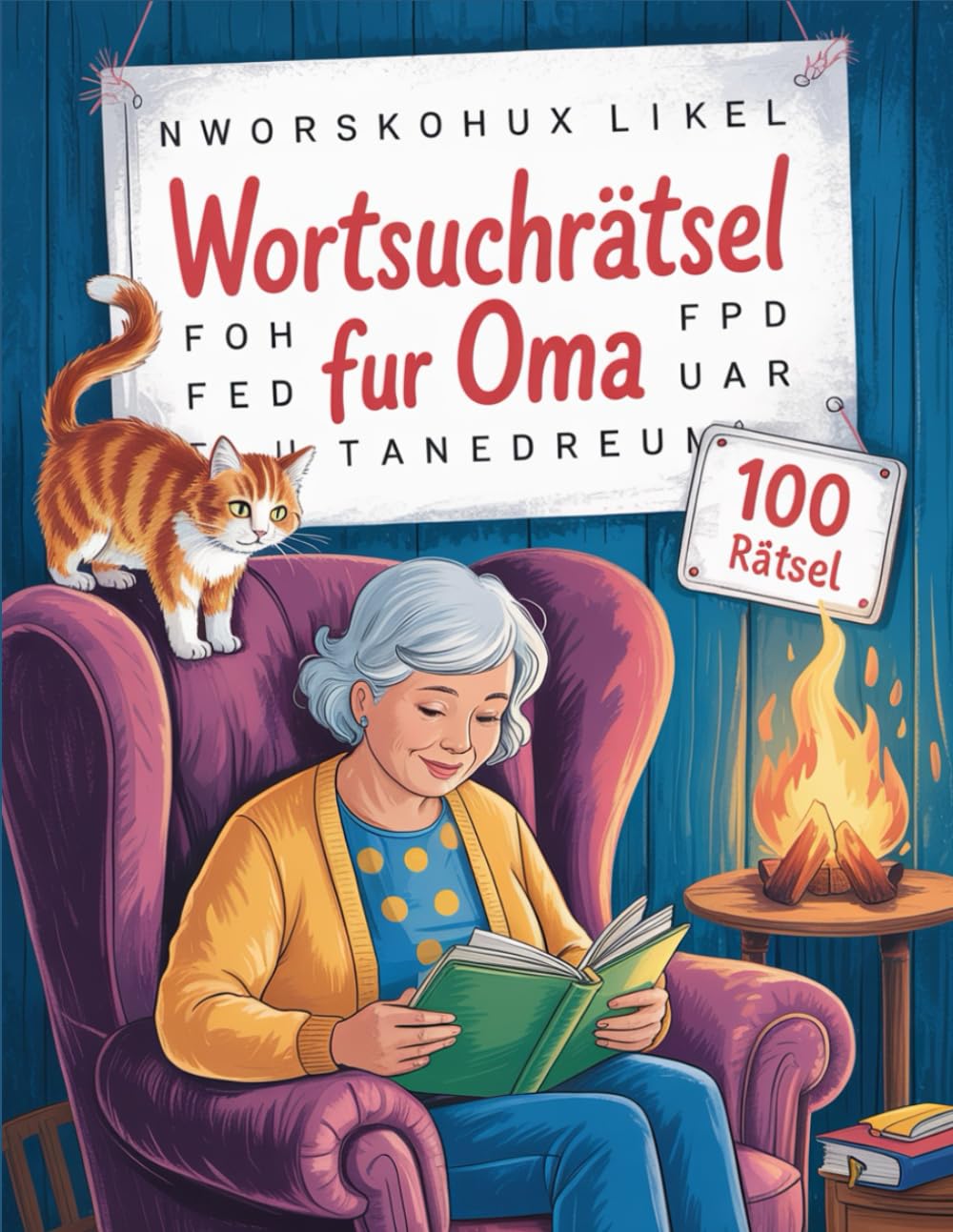 Wortsuchrätsel Fur Oma: 100 Suchrätsel im Großdruck für Senioren – Entspanntes Gedächtnistraining für ältere Damen