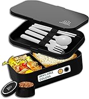 Vista 88 de Umami Bento Lunch Box for Men & Women, Black Lotus, 68 oz