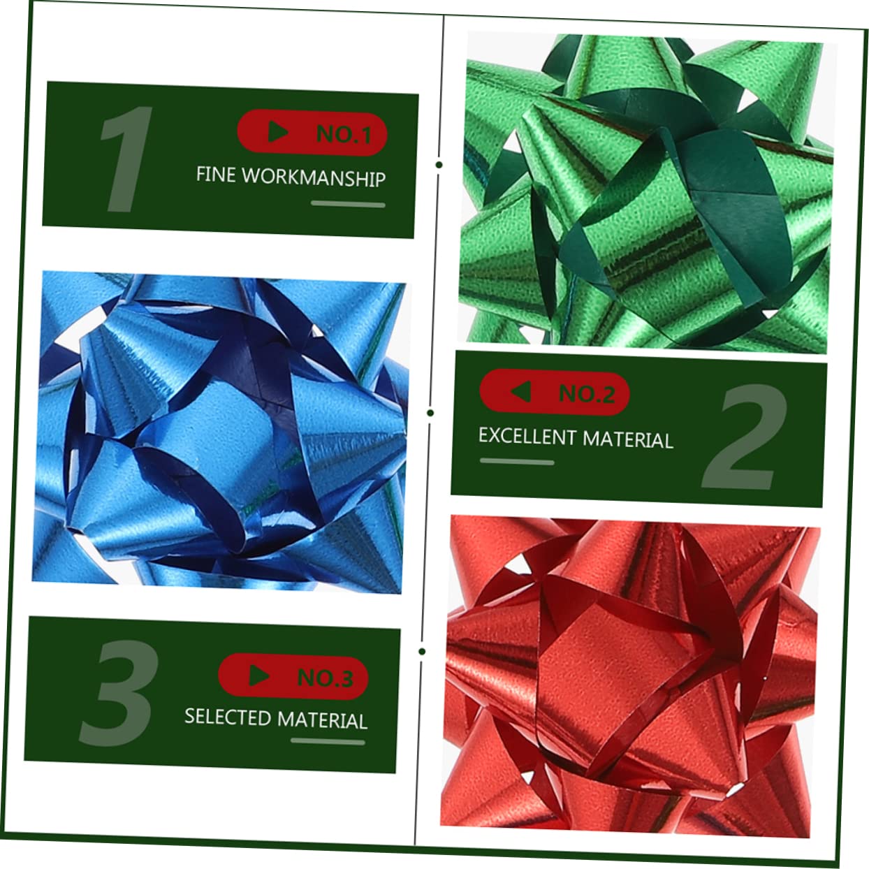 Beavorty 450 Pezzi Autoadesivo Stella Fiore Adesivo Fiocco Regalo Arco Fiocchi Da Regalo Di Natale Fiocchi Grandi Festival Fiocco Di Fiori Fiocchi Regalo Di Natale Sacchetto Regalo