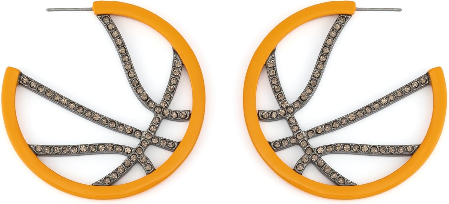 Betsey Johnson Jewelry Women's Basketball Hoop Earrings
