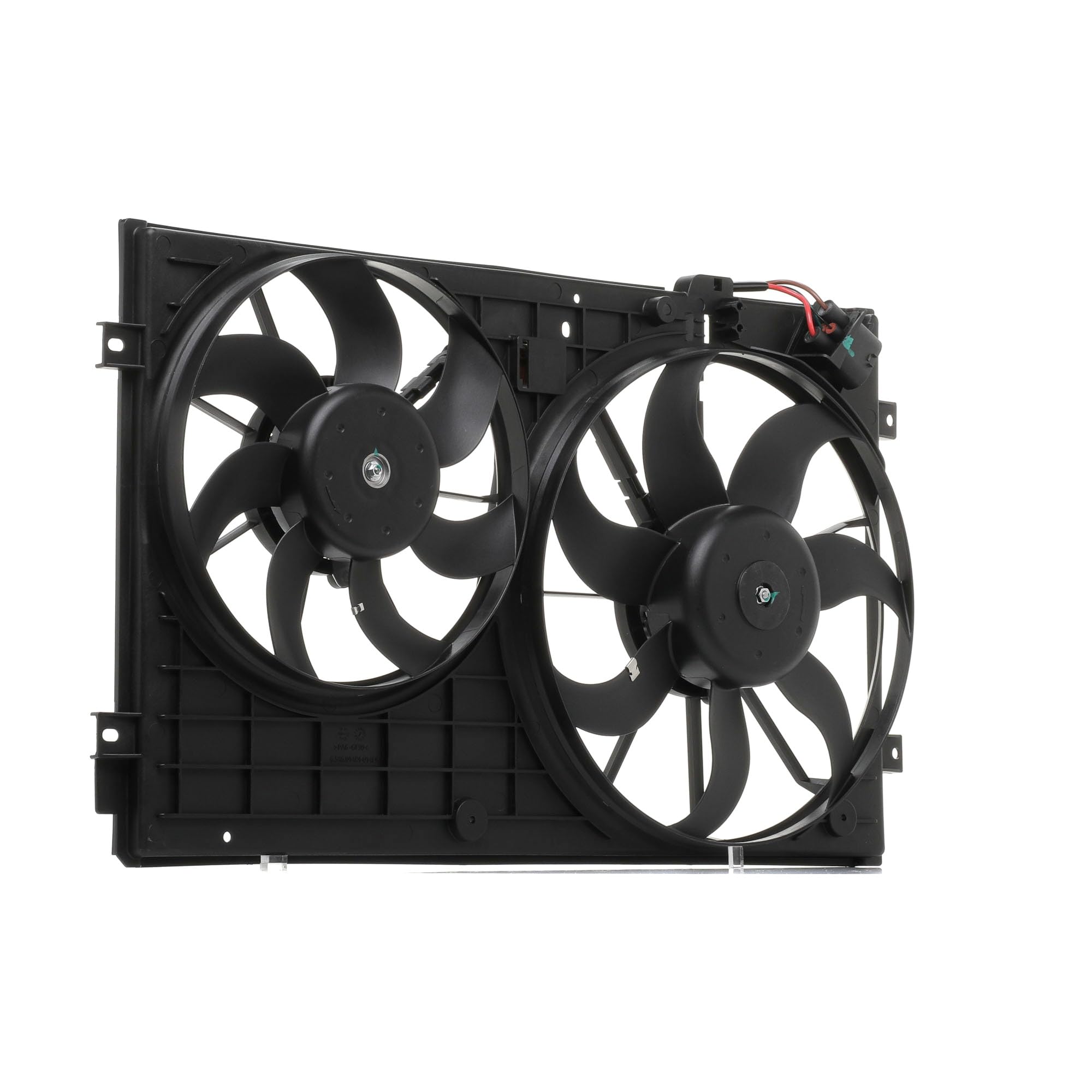RIDEX 508R0027 Ventilador de motor con unidad de control con bastidor radiador (armazón) Compatible con VW Polo V Hatchback 6R1, 6C1