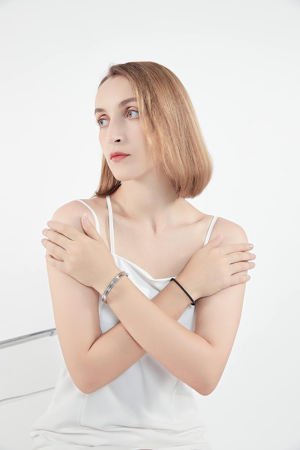 Zuo Bao Hair Tie Bracelet High Polished Cuff Bangle Bracelet for Women - Image 6