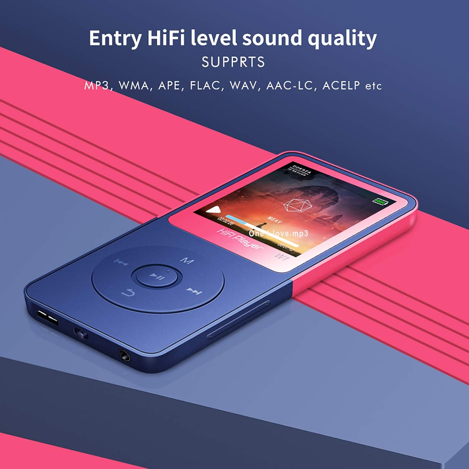 Buy MP3 Player with Bluetooth 1.8 LCD Screen 16GB Support 128GB TF Card