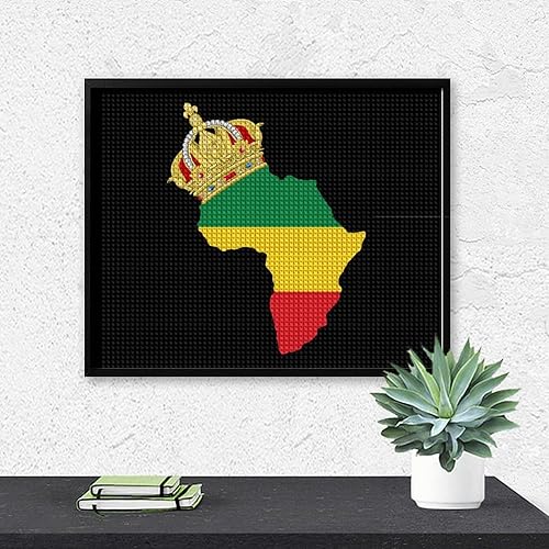 Miniatura 5 de African American Pride Full Square Drill Diamond Art Painting Kits for Adults Home Wall Art Decor Crafts