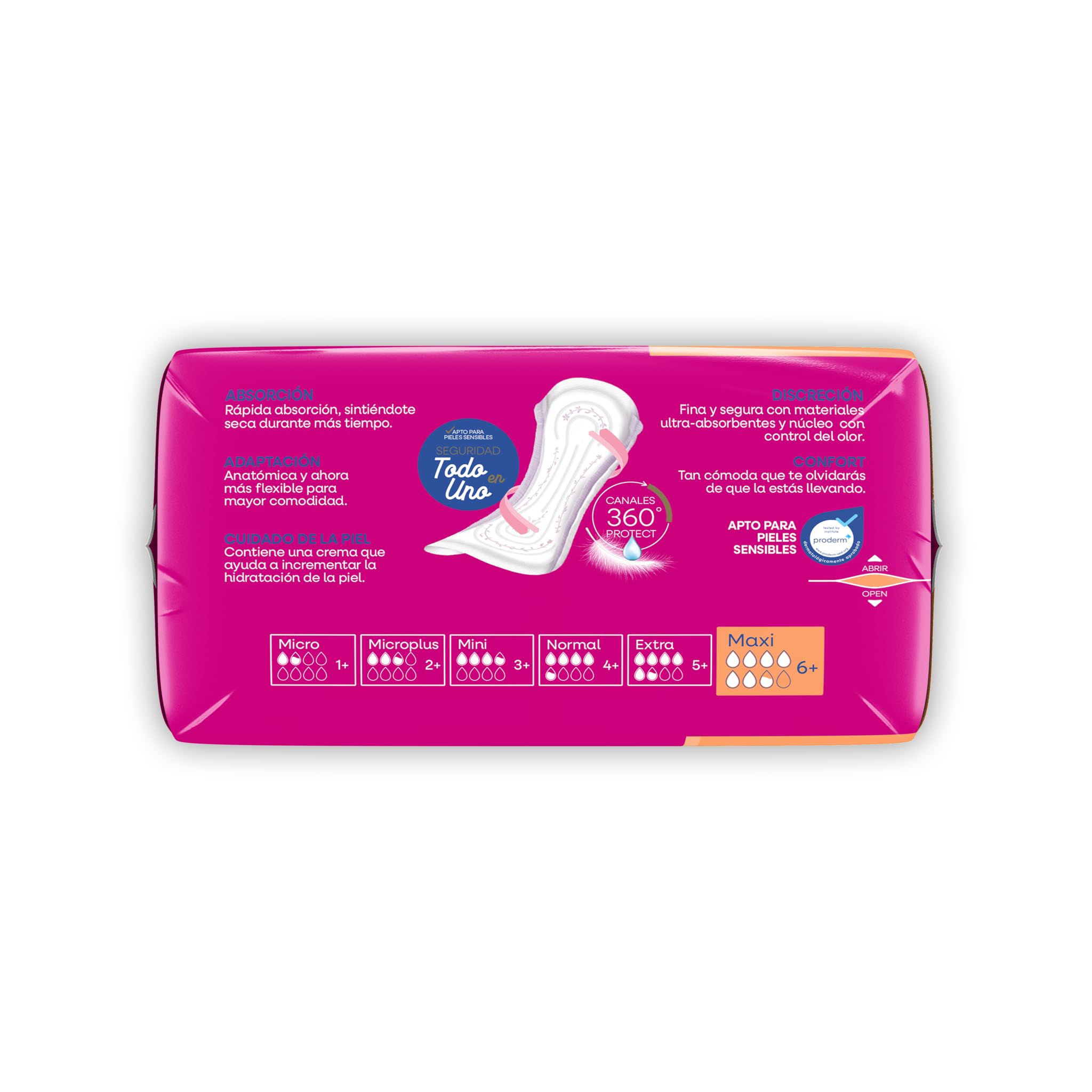 Indasec Discreet Maxi, Pack de 6 bolsas (90 unidades)