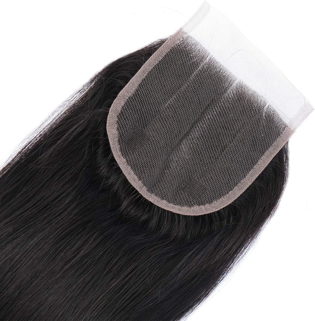 TOOCCI Body Wave Lace Closure 4x4 Three Part Closure Human Hair Brazilian Virgin 100% Unprocessed Human Hair Lace Closure with Baby Hair Natural Color 16inch - Image 4