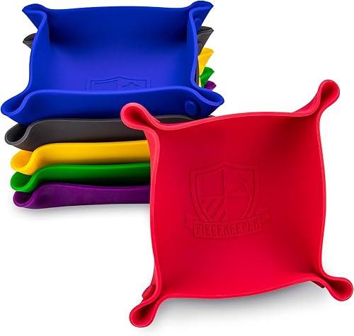 Piecekeeper - Cuencos de almacenamiento para juegos de mesa, paquete de 6 | Bandeja plegable portátil para brocas de mesa, picaduras, componentes,