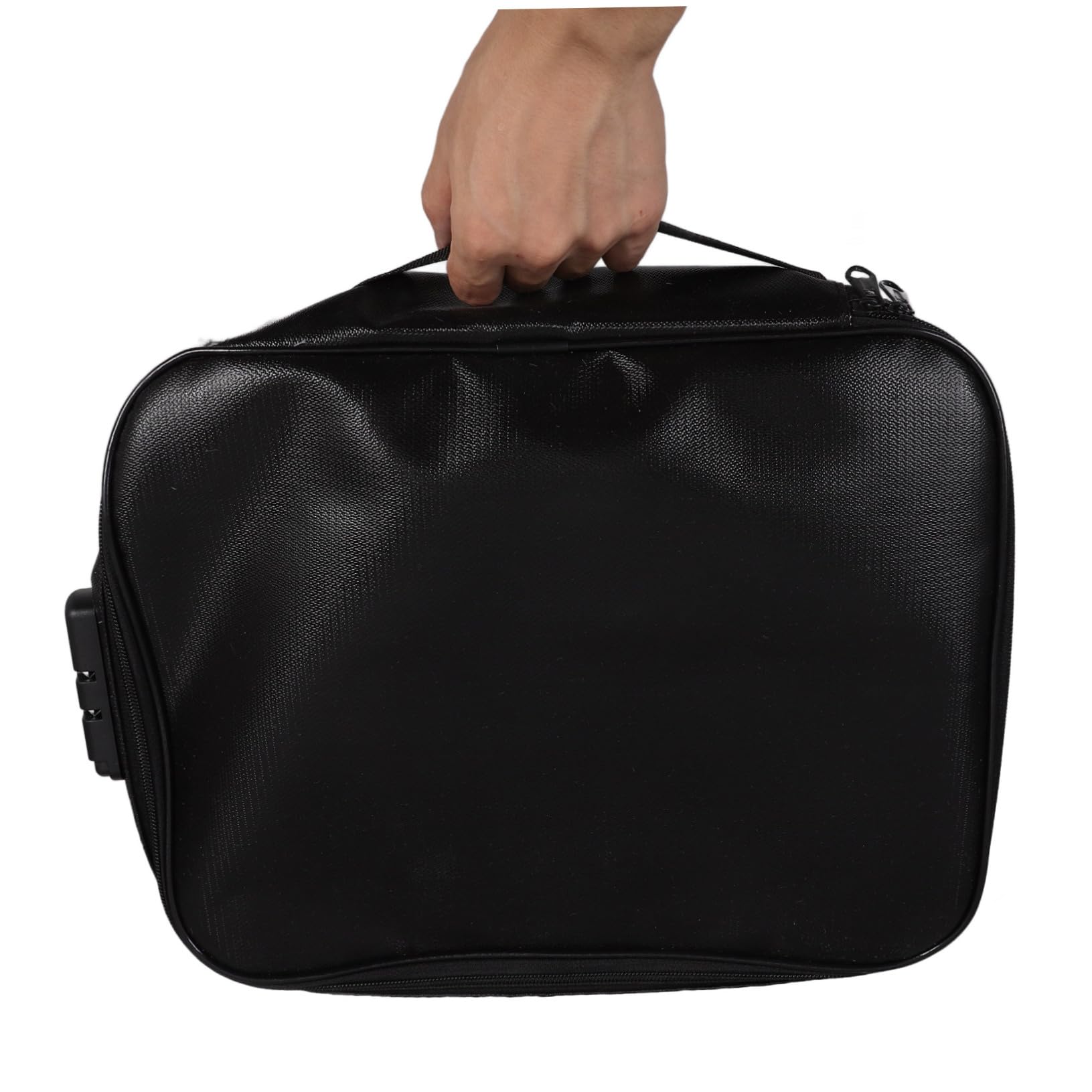 Portadocumenti Ignifugo Multilayer Nero Fiberglass | Capacità Ampia per File e Passaporti, Uso Quotidiano e Viaggio, Design Elegante