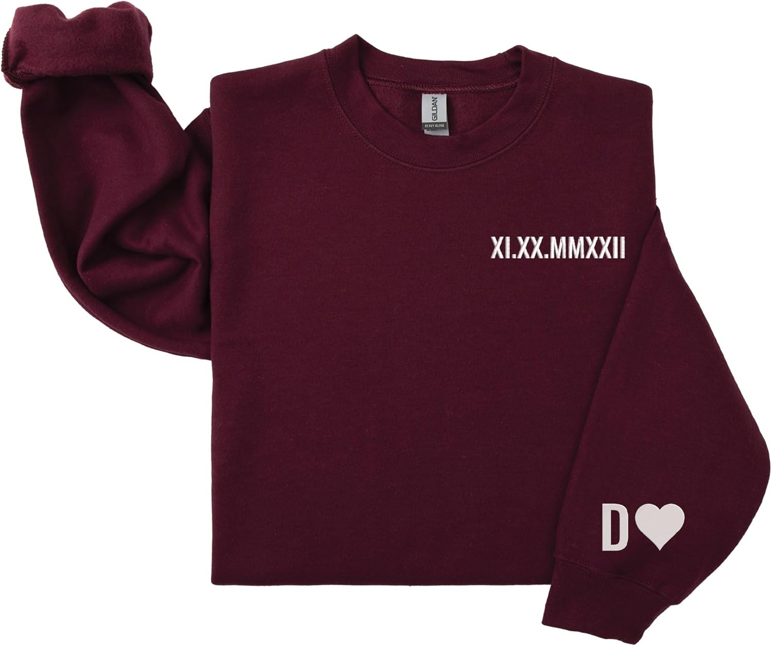 Custom Roman Numeral Date Sweatshirt, Bride Sweatshirt, Custom Matching Sweatshirts, Matching Outfit Gift for Couples Multicolor - Image 2