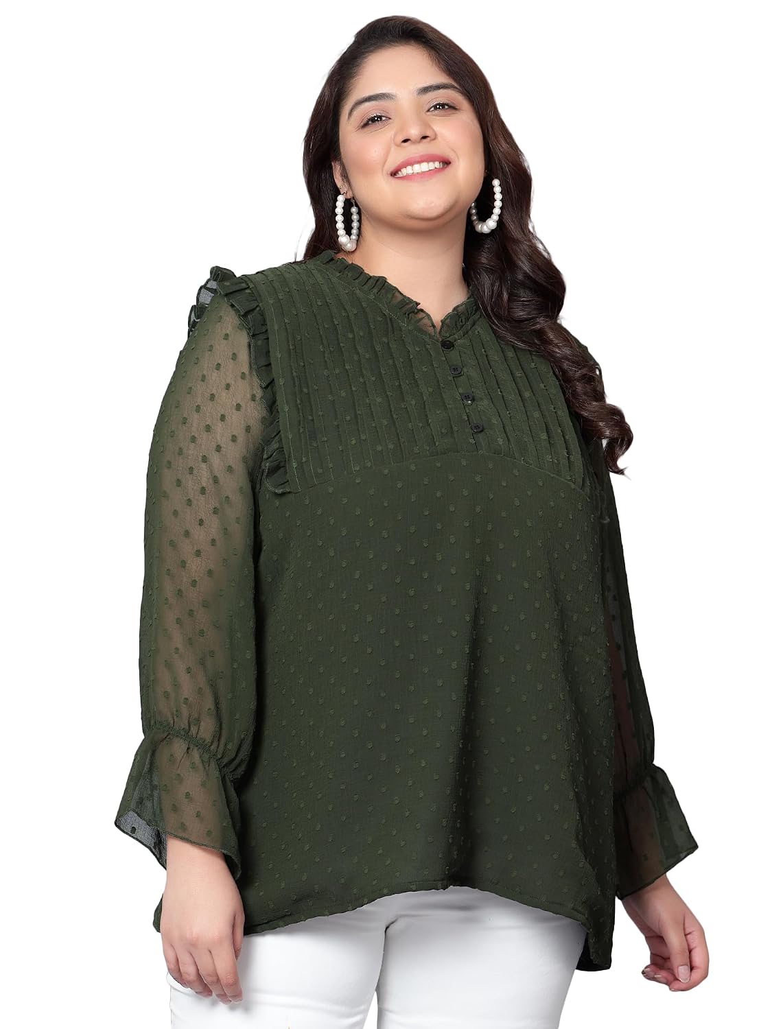 Indietoga Women's Plus Size Embroidered Georgette Longline Tunic Tops with Lining (XL to 7XL) - Review, Price and Buying Guide