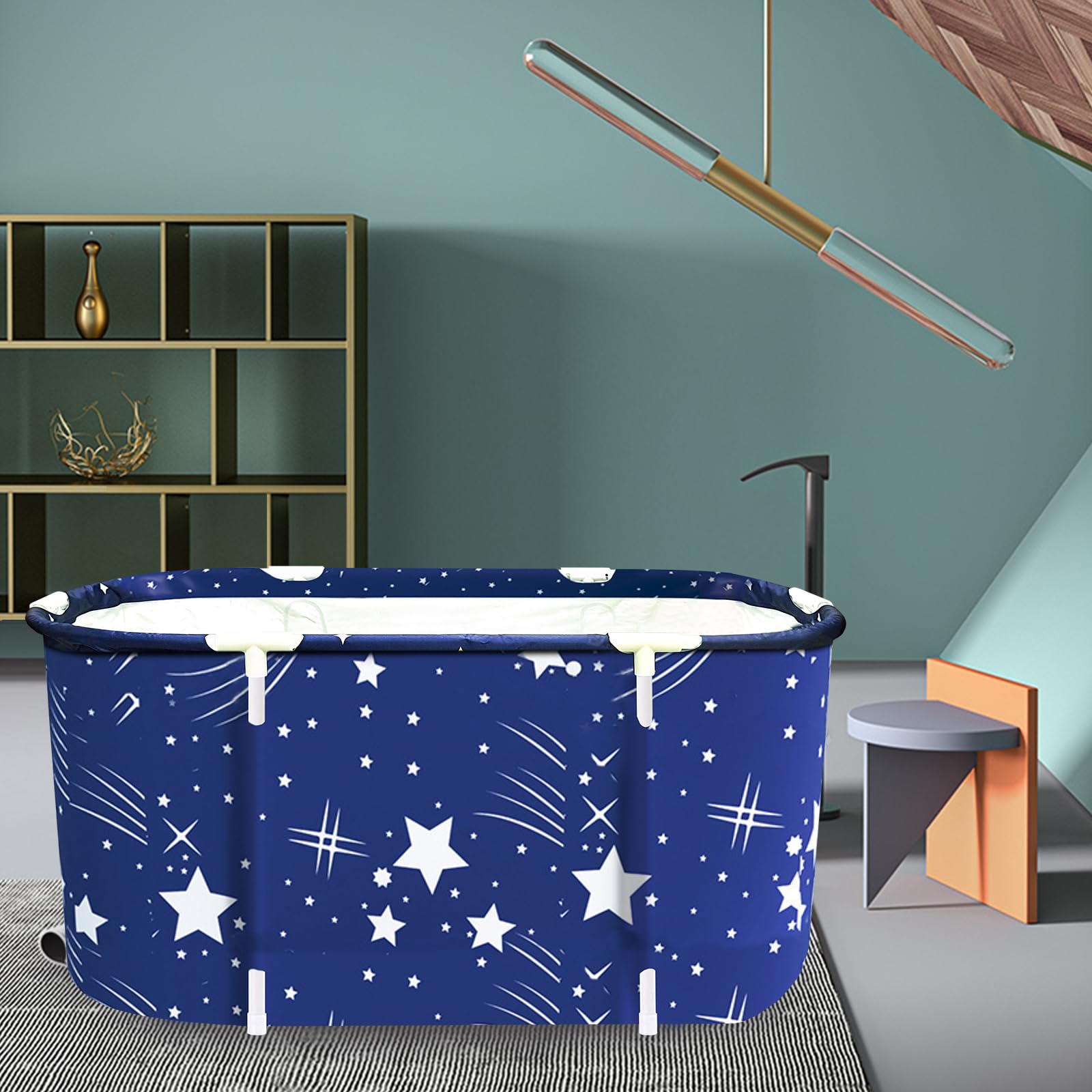 Bañera japonesa plegable para exterior e interior portátil grande