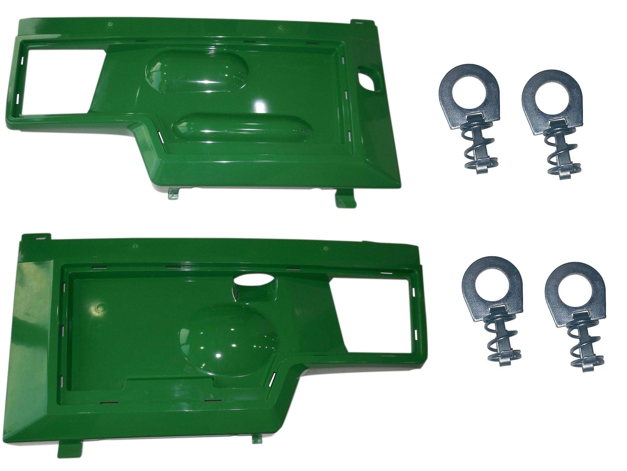 New Left and Right Side Panels/Panel Retaining Clip Kit AM128982 AM128983 Compatible with JohnDeere 415 425 445 455