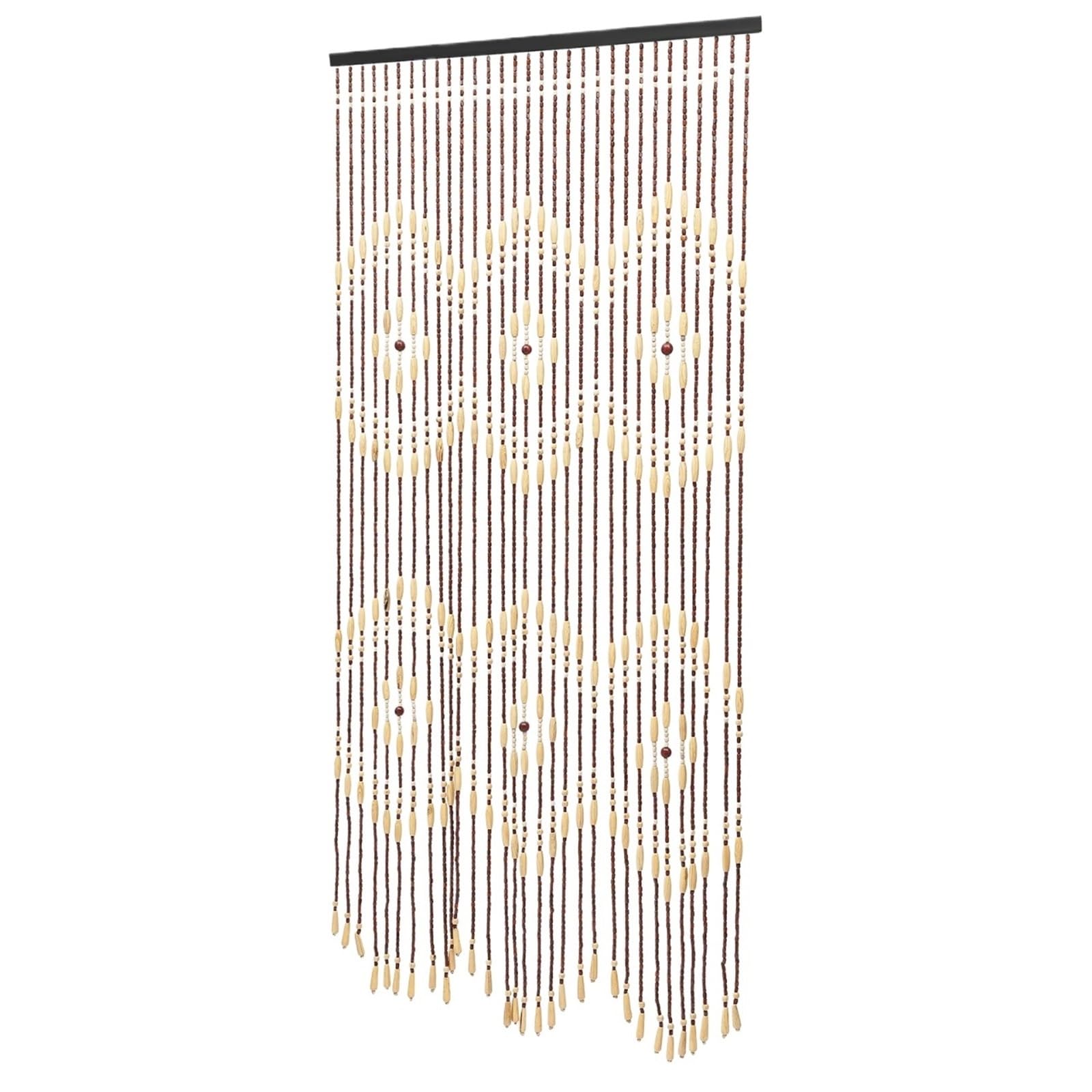 XUWEWI Natural Wooden Door Beaded Curtain, Doorway Beads, Front Decor Curtains For Doorway