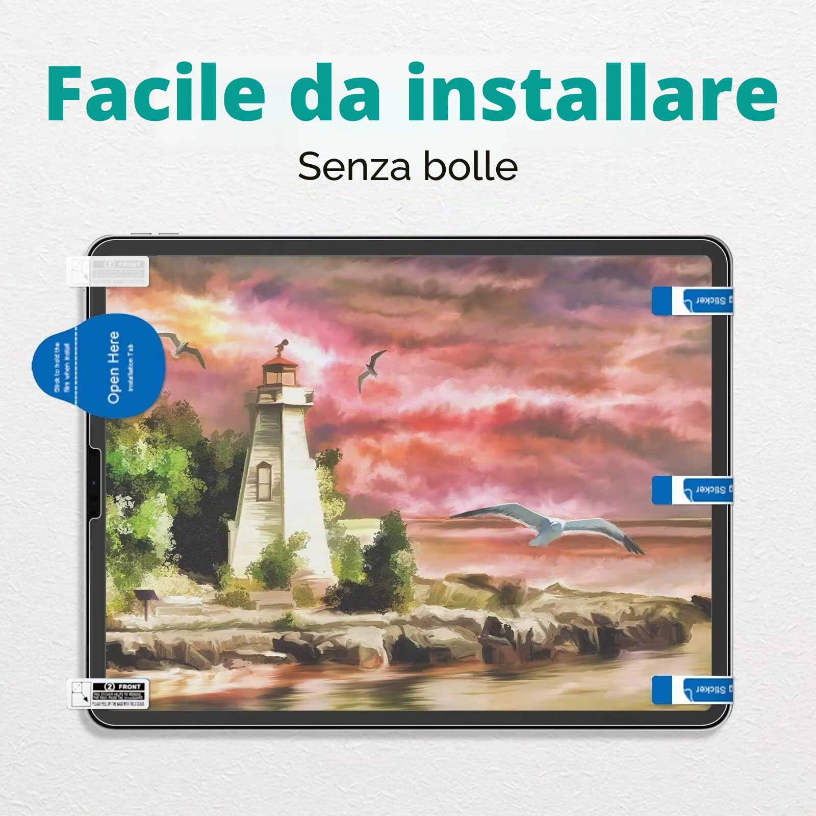 PAPERFEEL Pellicola Protettiva per iPad Air 13 pollici M4 M3 M2 2026 2025 2024, Pellicola di Carta PET Opaca Antiriflesso