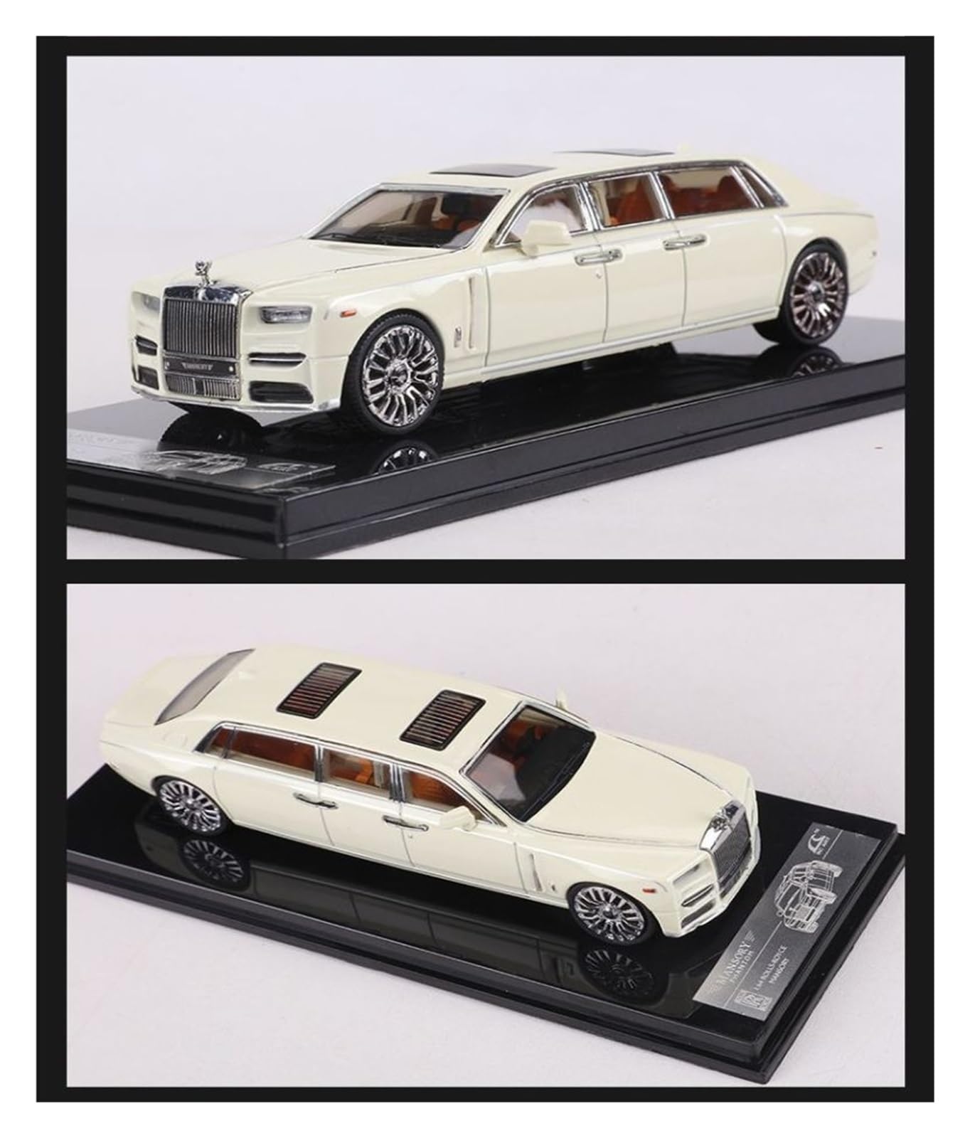 Modellauto Im Maßstab 1 64 Für Rolls-Royce Phantom VII 8. Generation Extended Edition Legierung Automodell Rot Für Die Sammlung(White)