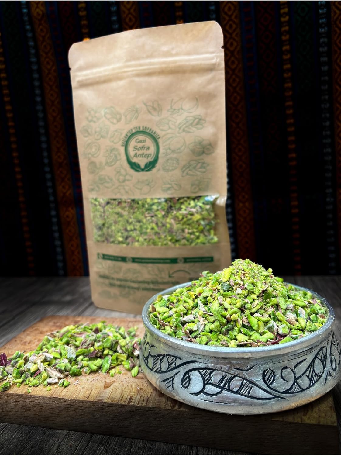 Premium Rice with Pistachios, Grade A Quality, 3.5 oz (100 gr) - One Size