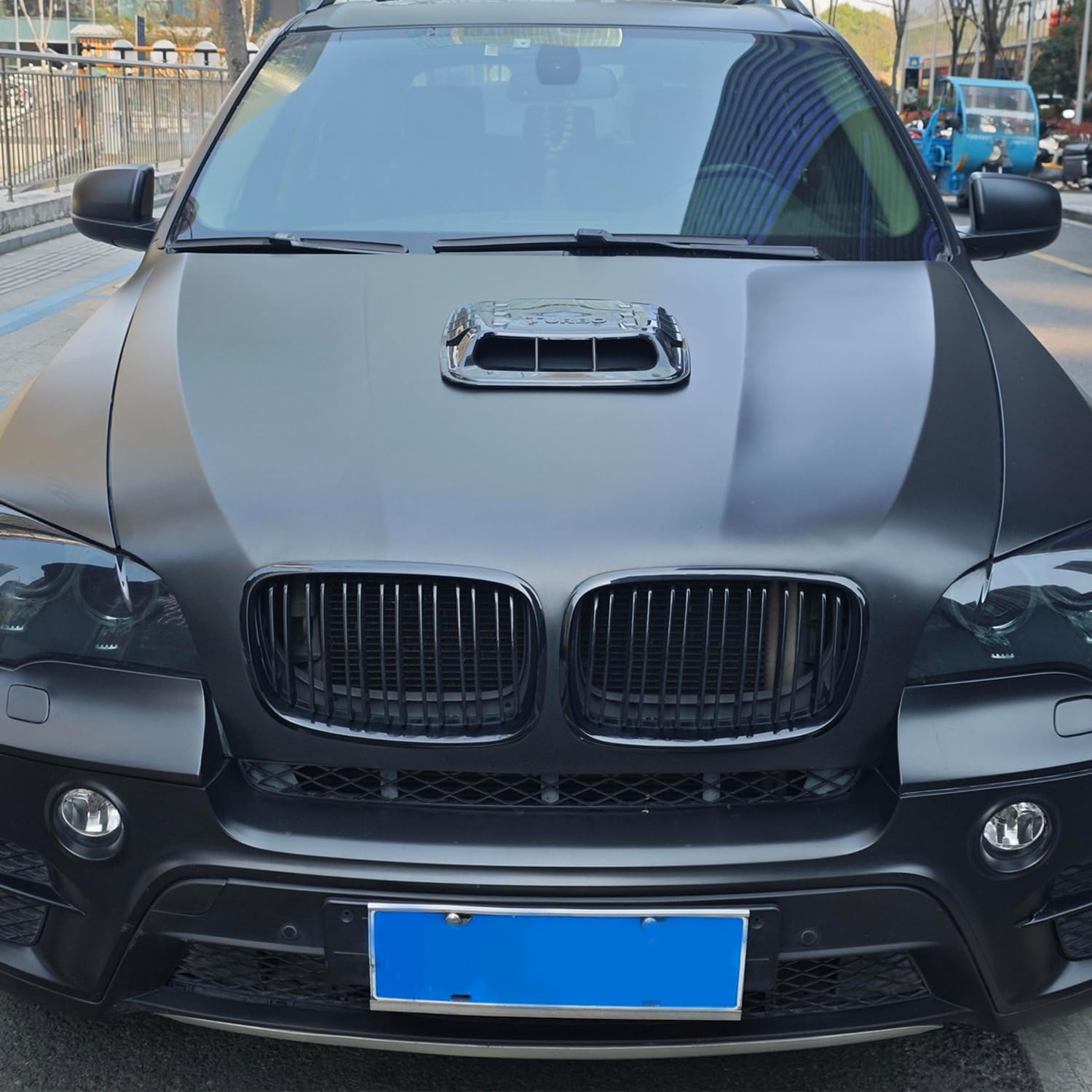 Car Mods Hood Scoops For Cars, Universal Hood Scoop Vents, Automotive Hood Scoops for Trucks Compatible F150 F250 F350 Dodge Ram 1500 2500 Toyota Tundra GMC Sierra 1500 2500 Jeep Wrangler 37.3 * 40