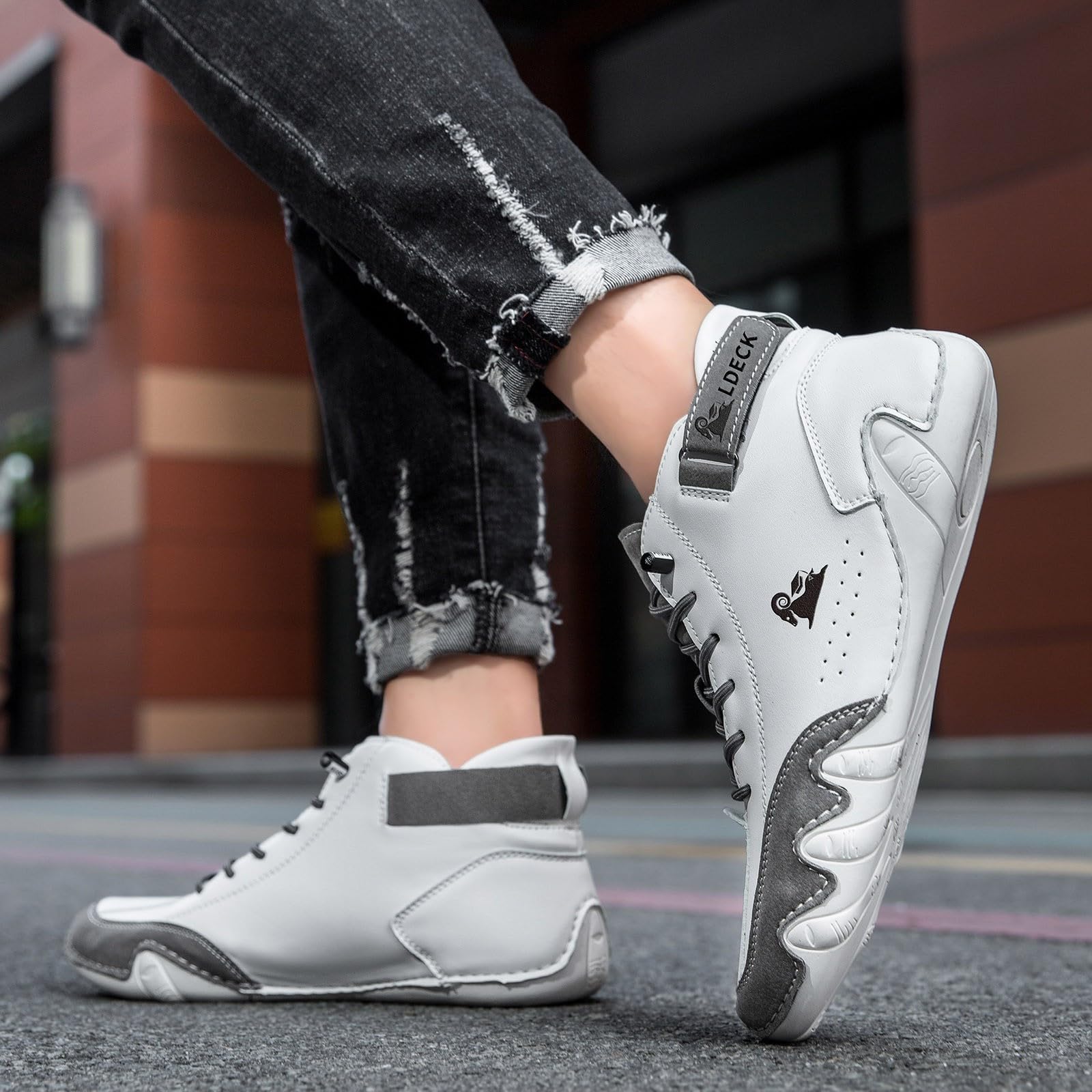 Zapatillas de Deporte Hombre Caminar Bambas Sneakers Comodos Zapatos Casuales con Plataforma Caminar Bambas Gimnasio Zapatos de Cordones al Aire Libre Vestir Zapatillas para Entrenamiento al Aire