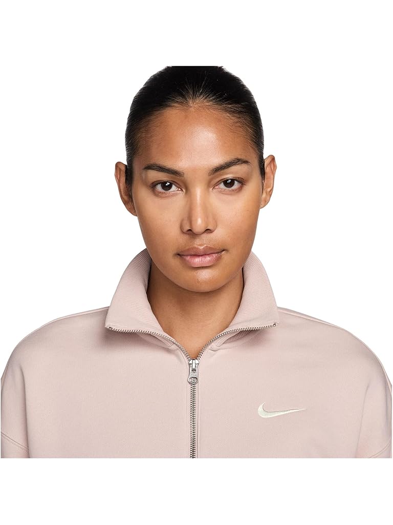 Bone Nike Sportswear Phoenix Fleece 1/4-Zip Cropped Sweatshirt