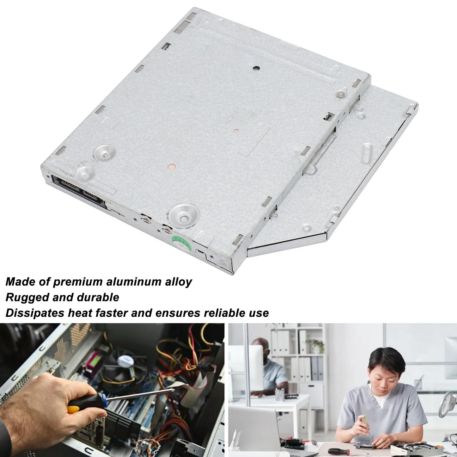 Ersatz-CD-DVD-Recorder, Internes Optisches Laufwerk-Recorder-Tablett Zum Laden von Serial Slim, für Acer, für Asus, für HP, für Dell, für Toshbia Usw (12,7 mm)