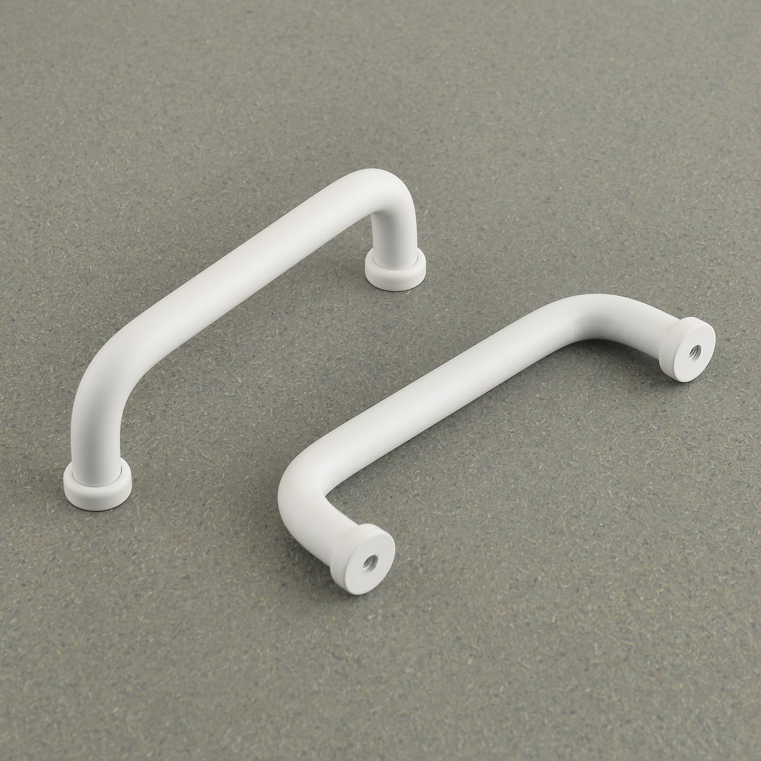 5-Pack Bathroom Cabinet Pulls Cupboard Door Handles Modern White Drawer Handles 3-3/4 inch Hole Center Closet Door Pulls Kitchen Hardware(5, White, 3 3/4 Inch(96mm))