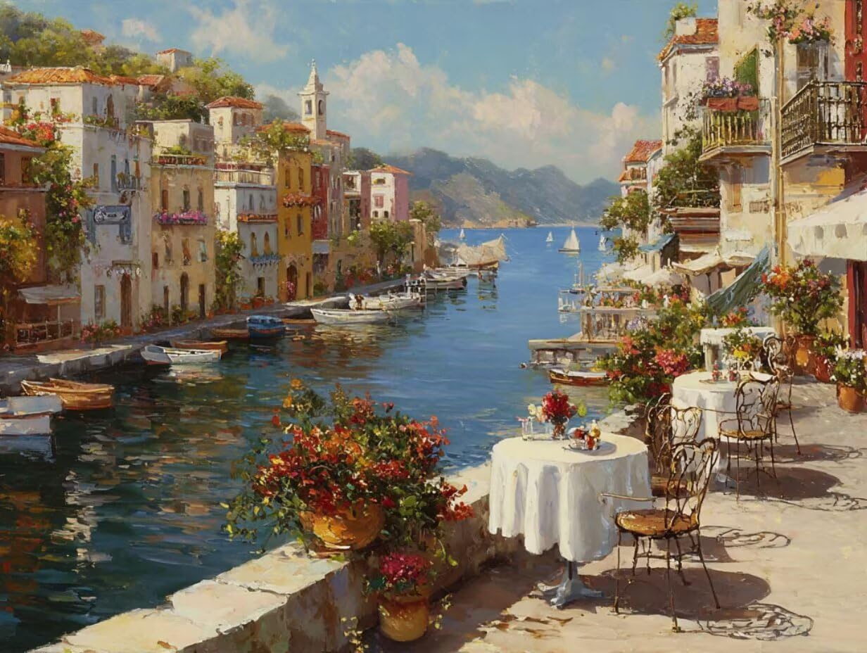 Puzzle 5000 Teile Erwachsene, Garten Stadt, Klassische Puzzles YHPGL3-440