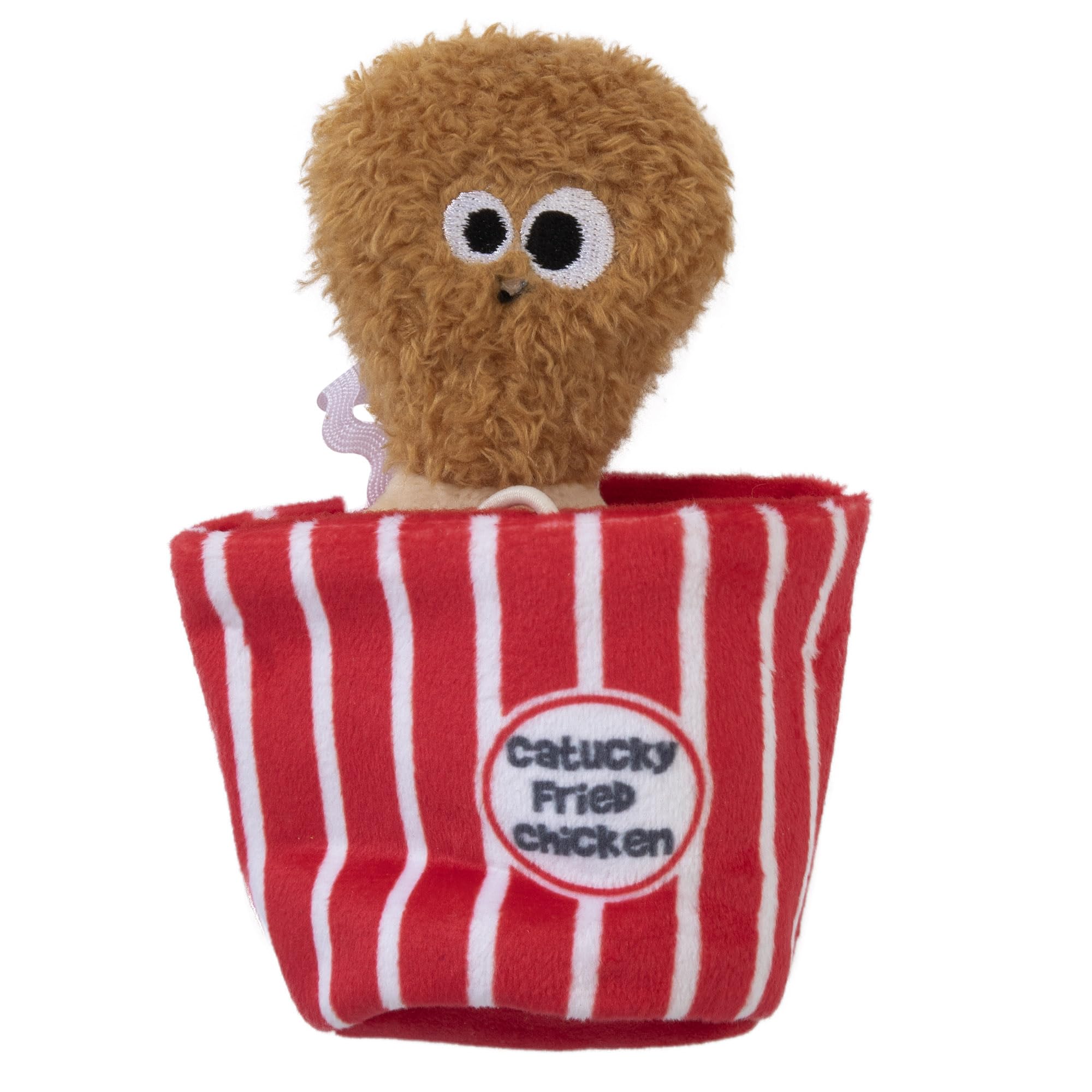 Mad Cat Catucky Smażony Kurczak Hide-A-Toy, kocimiętka + silvervine zabawka dla kota, 2 zabawki w 1, dla kotów w każdym wieku